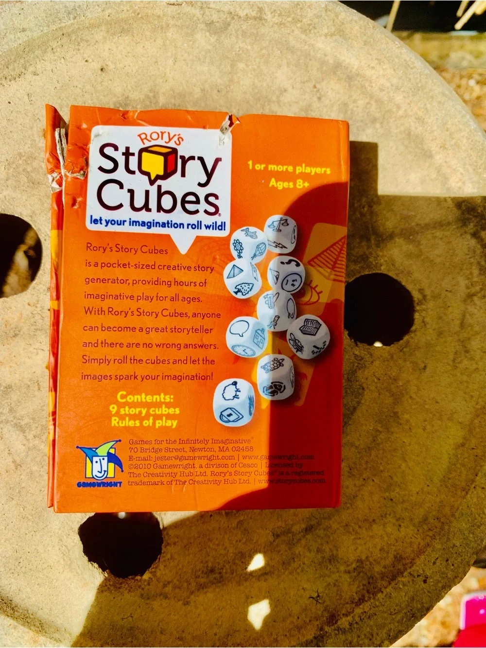 Rory's Story Cubes Original Orange Box